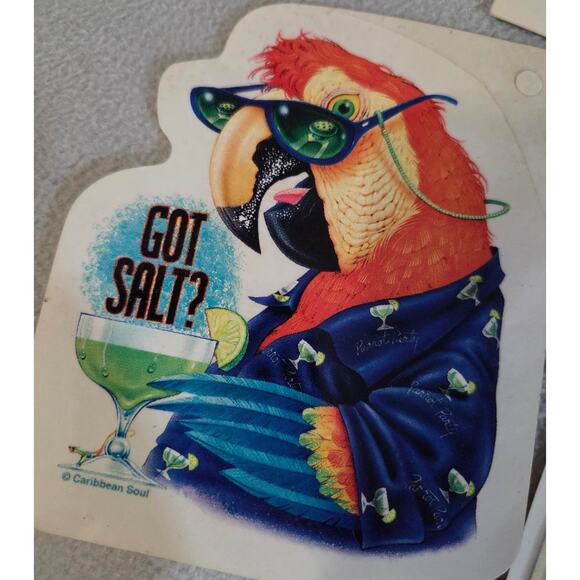 Lot 3 Jimmy Buffett Caribbean Soul STICKER Got Salt Parrot Big Kahuna Surf Shop - Picture 4 of 11